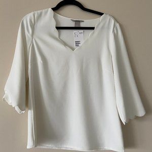 XS White H&M Blouse